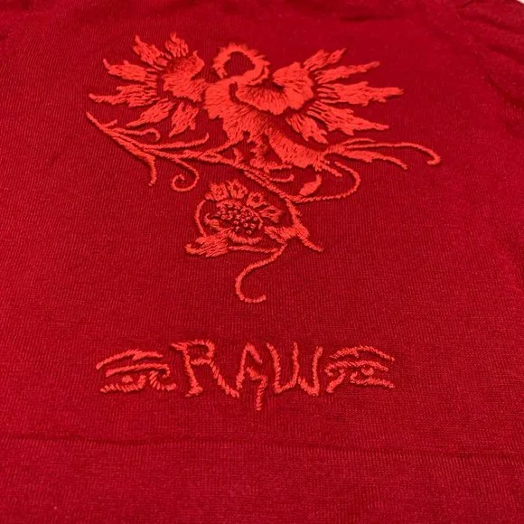 Raw7 Kids Cashmere Zip-Hoodie "Swan" - Red - Picture 4 of 4